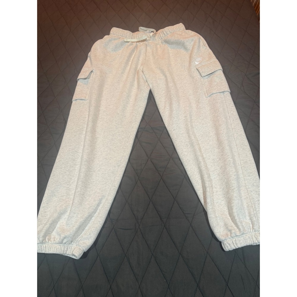 Nike Sportswear Phoenix Fleece High Rise Cargo Sweatpants‎ Grey Womens Medium